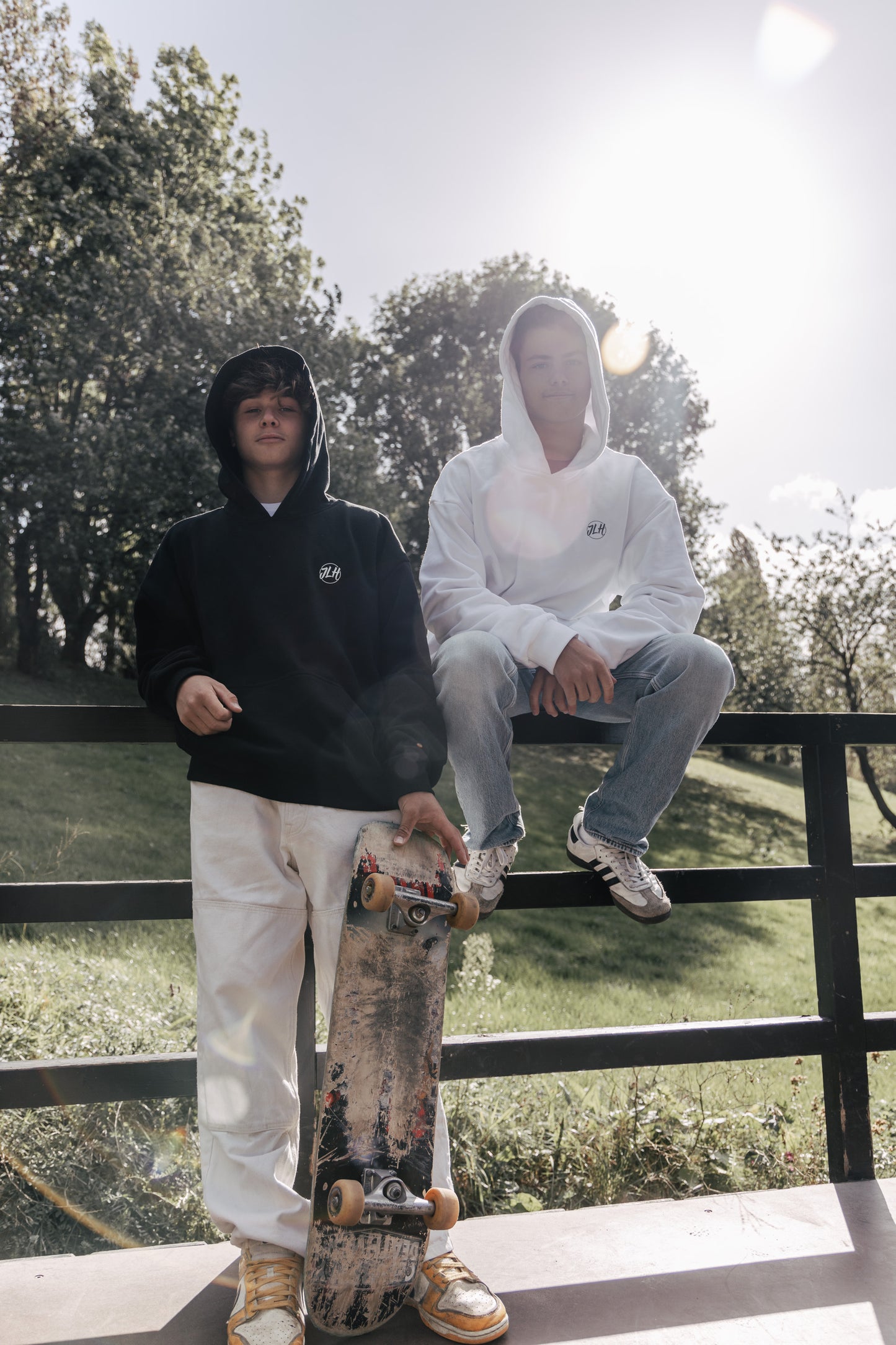 Hoodie weiß