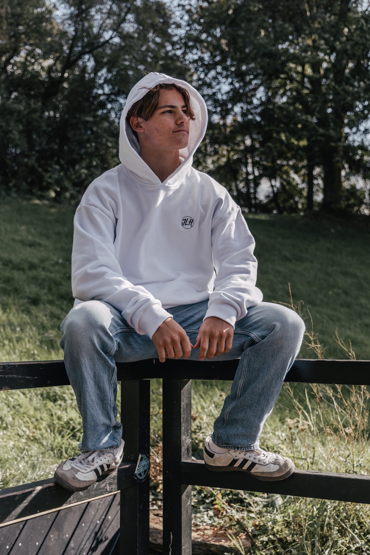 Hoodie weiß
