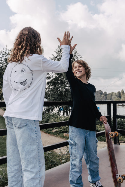 Kinder Longsleeve weiß